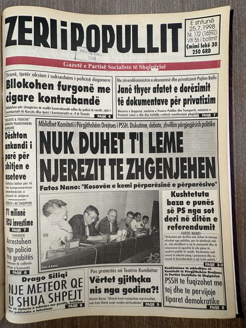 Zëri i Popullit 1998-07-25