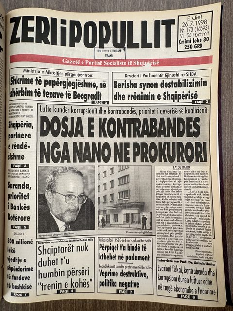 Zëri i Popullit 1998-07-26