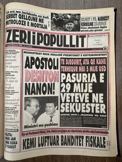 Zëri i Popullit 1998-07-28