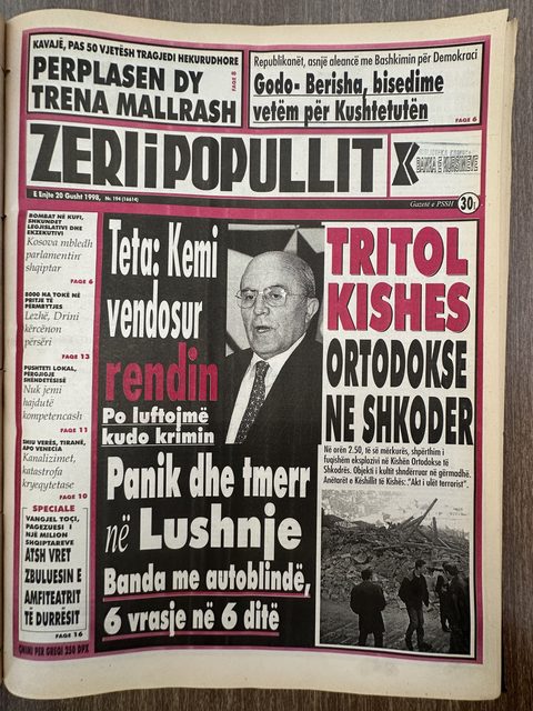 Zëri i Popullit 1998-08-20