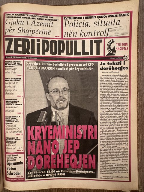 Zëri i Popullit 1998-09-29