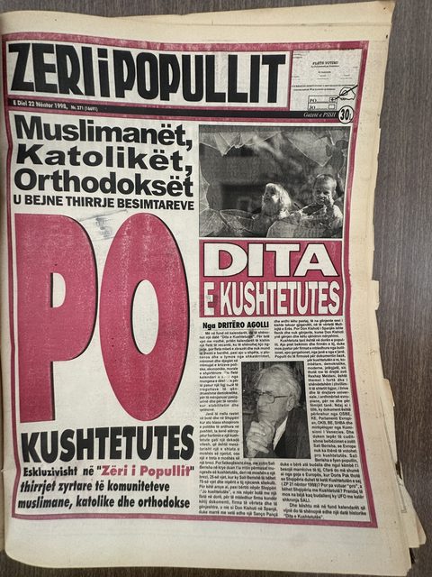 Zëri i Popullit 1998-11-22
