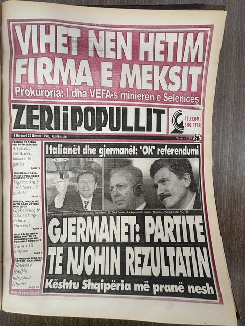 Zëri i Popullit 1998-11-25