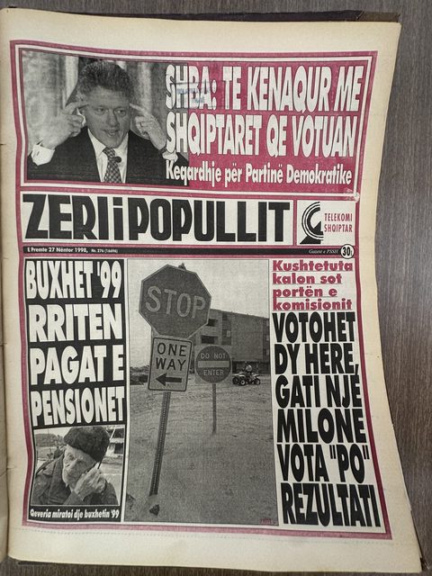 Zëri i Popullit 1998-11-27