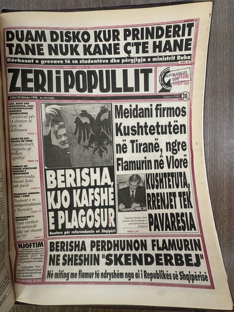 Zëri i Popullit 1998-11-29