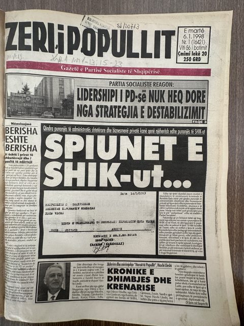 Zëri i Popullit 1998-01-06