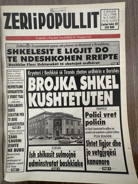 Zëri i Popullit 1998-01-10
