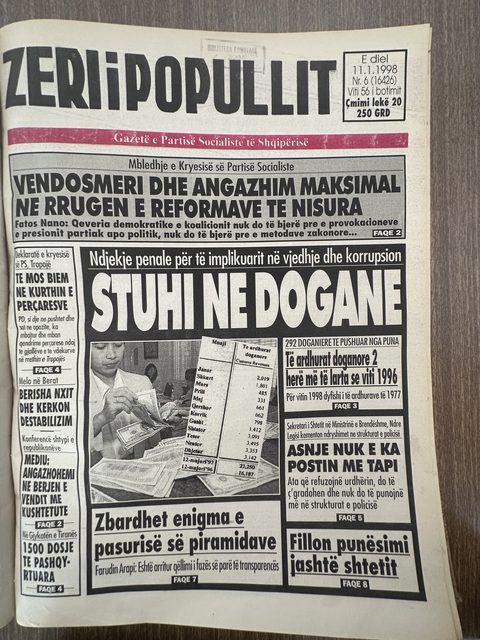 Zëri i Popullit 1998-01-11