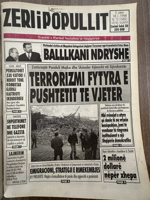 Zëri i Popullit 1998-01-18