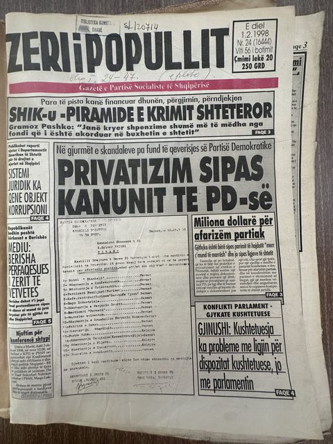Zëri i Popullit 1998-02-01