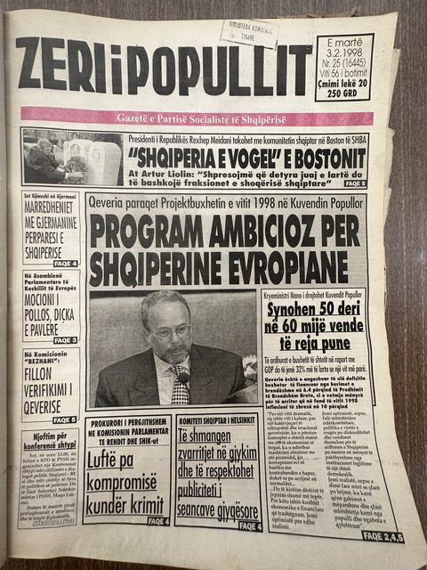 Zëri i Popullit 1998-02-03