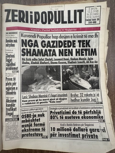 Zëri i Popullit 1998-02-12