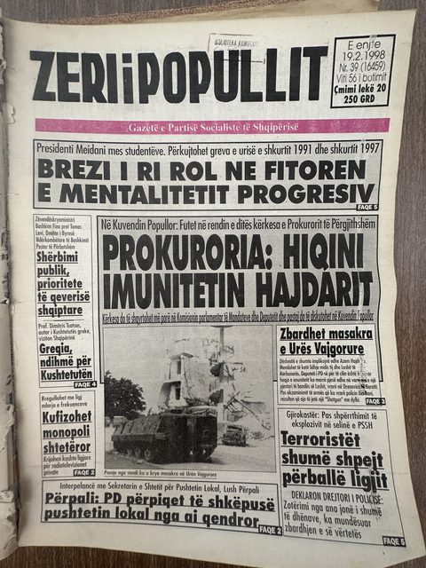 Zëri i Popullit 1998-02-19