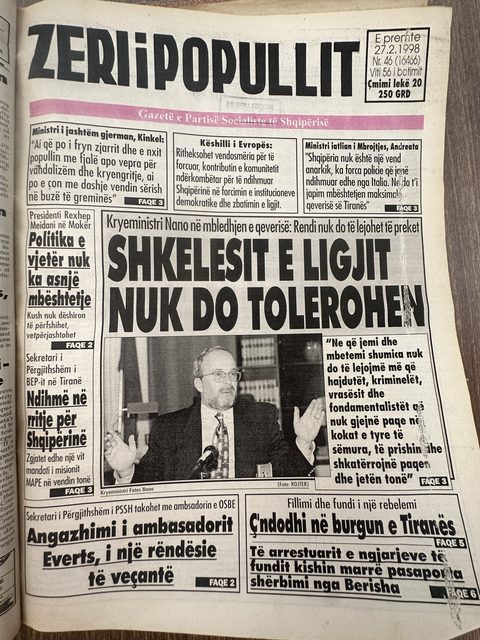 Zëri i Popullit 1998-02-27