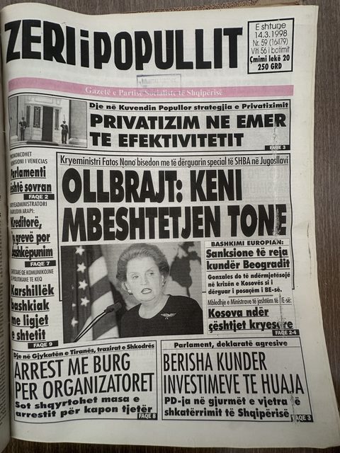 Zëri i Popullit 1998-03-14