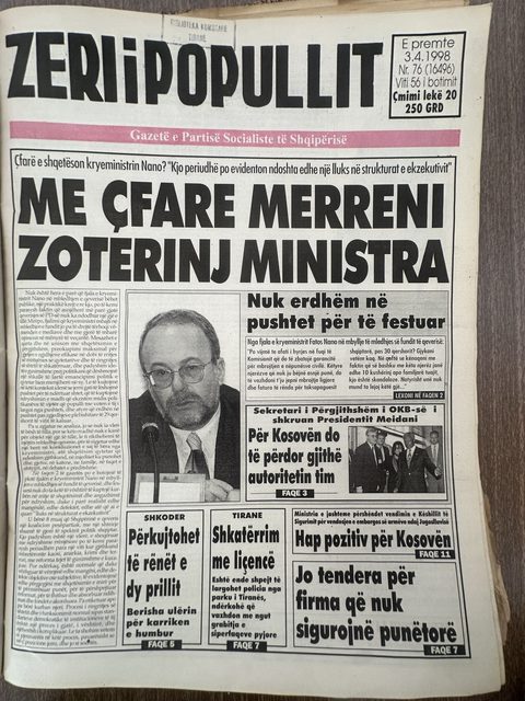 Zëri i Popullit 1998-04-03