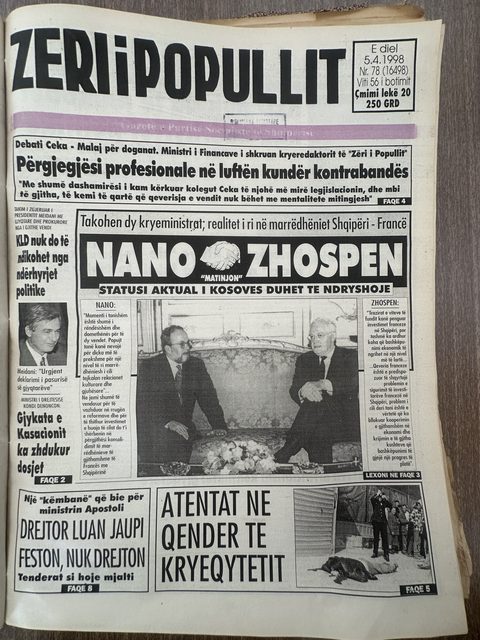 Zëri i Popullit 1998-04-05