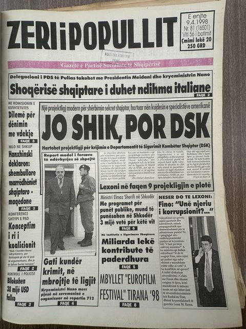 Zëri i Popullit 1998-04-09
