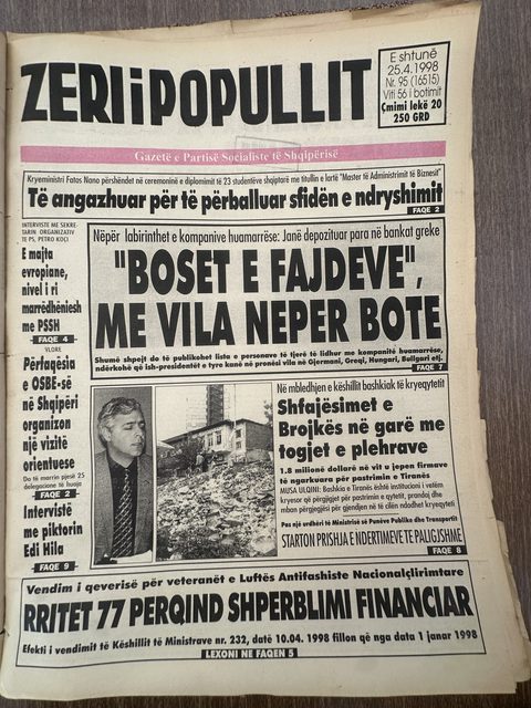 Zëri i Popullit 1998-04-25