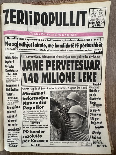 Zëri i Popullit 1998-04-28