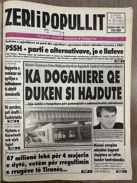 Zëri i Popullit 1998-05-07