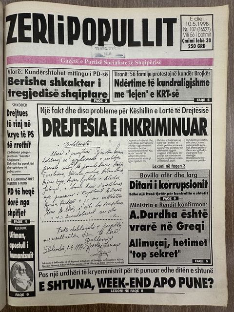 Zëri i Popullit 1998-05-10