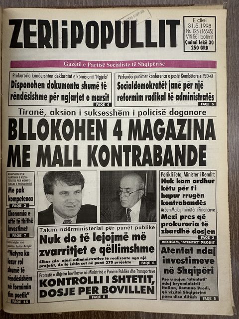 Zëri i Popullit 1998-05-31