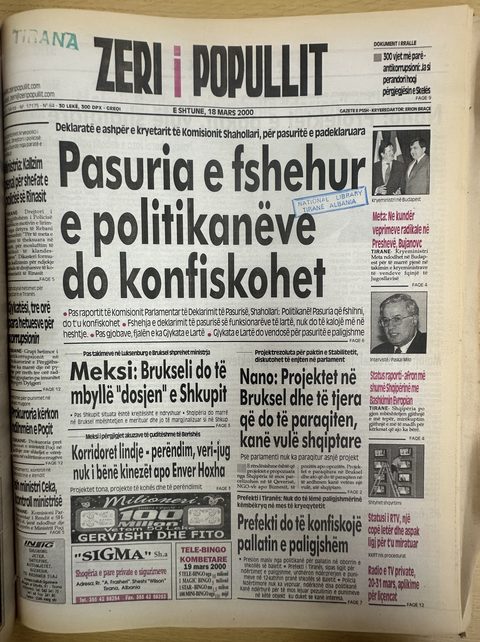 Zëri i Popullit 2000-03-18
