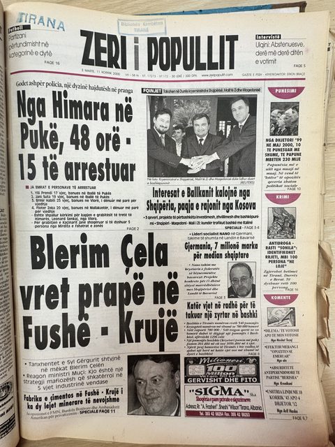 Zëri i Popullit 2000-07-11