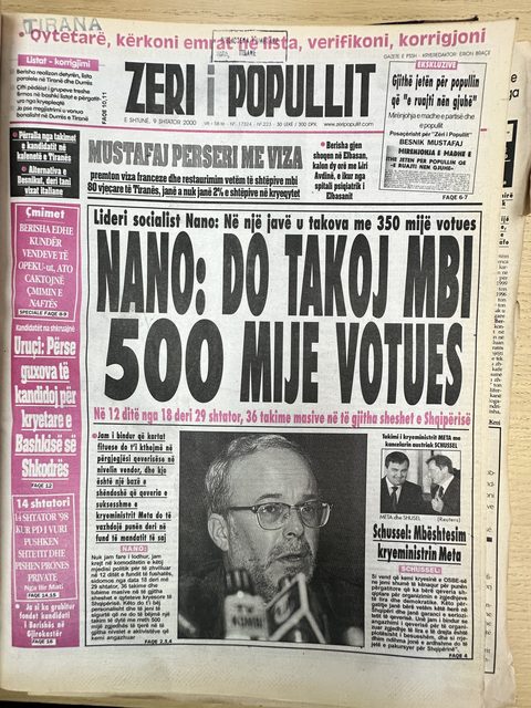Zëri i Popullit 2000-09-09