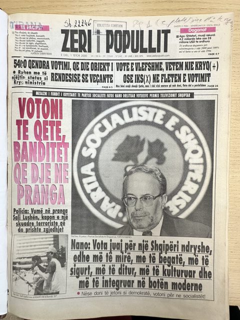 Zëri i Popullit 2000-10-01